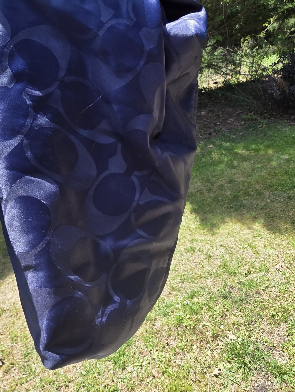 Coach Navy Weekender Foldable Tote - Picture 4 of 4